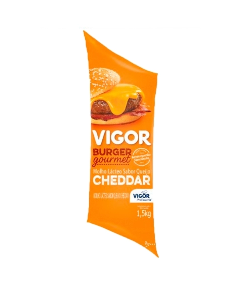 MOLHO LACTEO SABOR CHEDDAR VIGOR 1.5KG