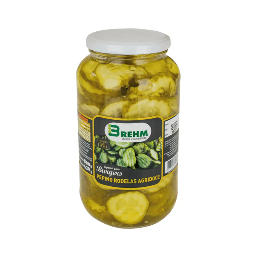 PEPINO RODELAS AGRIDOCE BREHM BURGERS 430GR