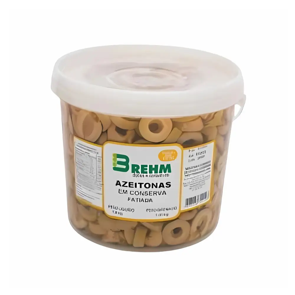 AZEITONAS FATIADAS VERDE BREHM 1,8KG