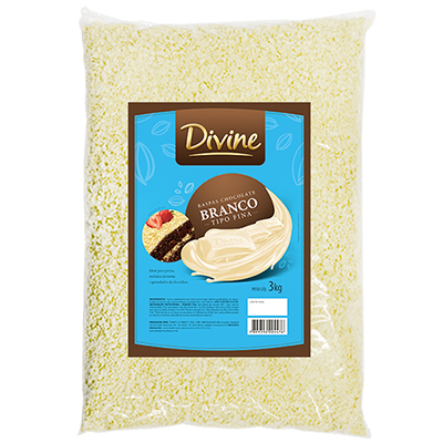 PACOTE COBERTURA RALADA SABOR CHOC BRANCO...