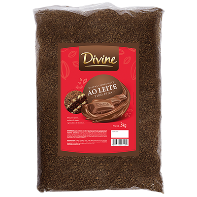 PACOTE COBERTURA RALADA SABOR CHOC AO LEI...