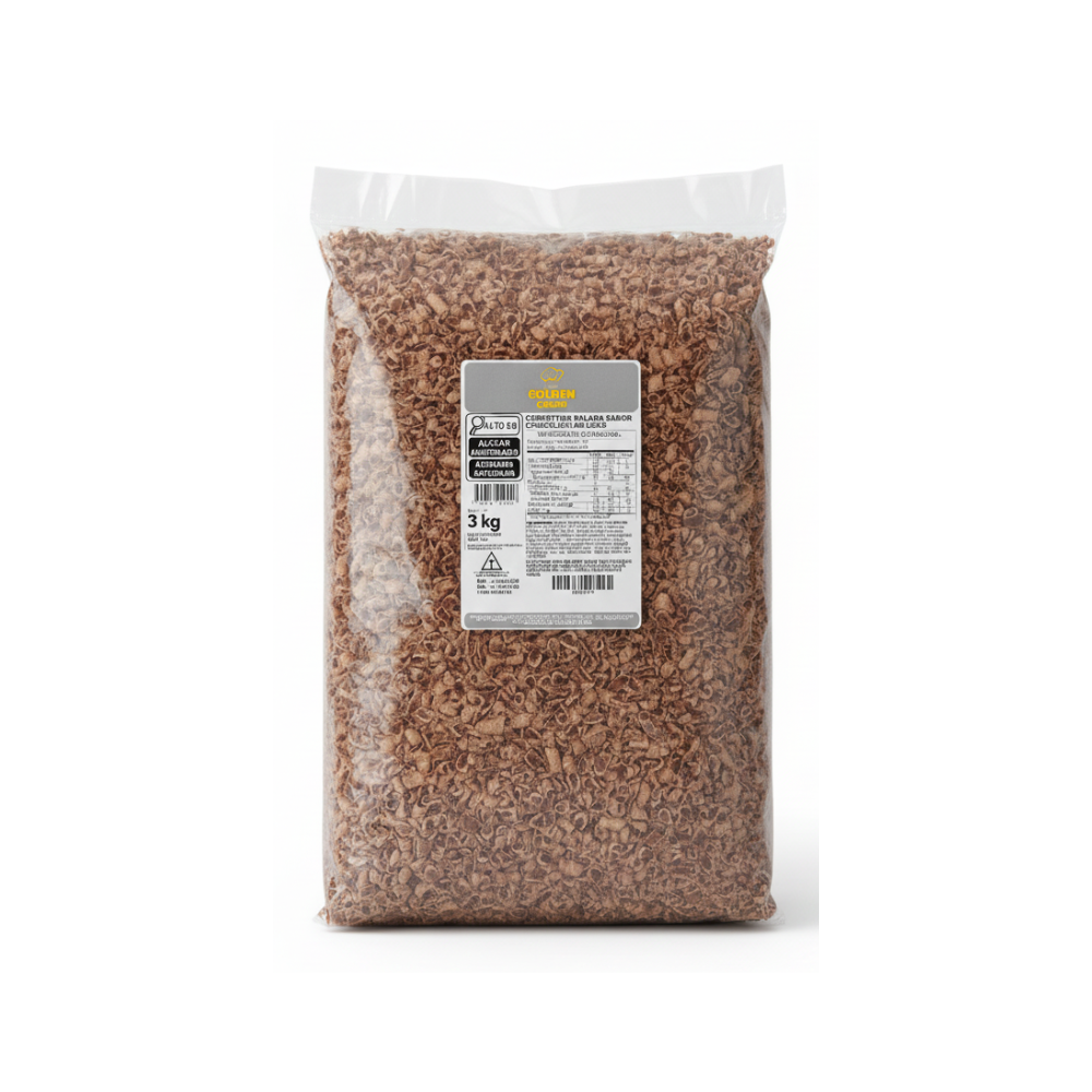 PACOTE COBERTURA RALADA SABOR CHOC AO LEI...